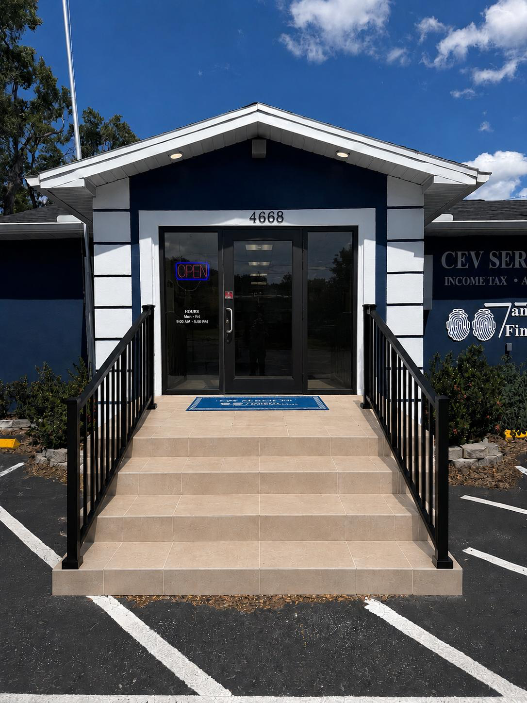 CEV Services tax preparation office in Tampa, Florida
